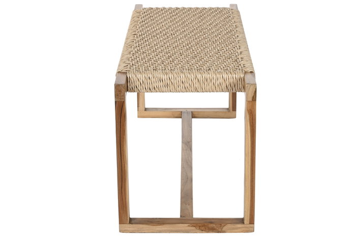 DKD Home Decor Descalzadora Teca Fibra Marrón DKD Home Decor Descalzadora Teca Fibra Marrón