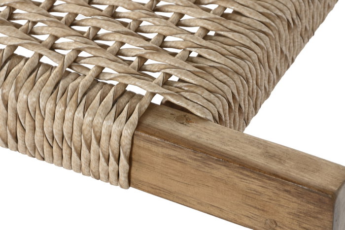 DKD Home Decor Descalzadora Teca Fibra Marrón DKD Home Decor Descalzadora Teca Fibra Marrón