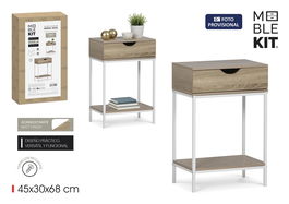 Inde Mueble C/Cajon Madera-Metal 45x30x68cm