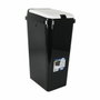 Cubo para la Basura Tontarelli Bido Negro Rectangular 38 x 29 x 65 cm (6 Unidades)