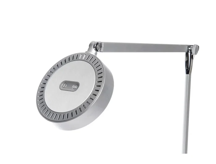Maul Lámpara de escritorio LED con doble brazo articulado y regulable en color plata