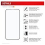 Displex Protector de Pantalla Premium de Vidrio Templado 10H Anti-Huellas para iPhone 16 - Transparente, Aplicación Fácil, Incluye Kit