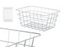 Kinvara Cesta Metal Cromada Rectangular Med 31x14x21cm Plata (Set de 6)