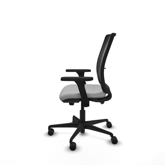 PIQUERAS Y CRESPO Silla de oficina Haches con mecanismo Sincro/Traslack Gris claro y Negro