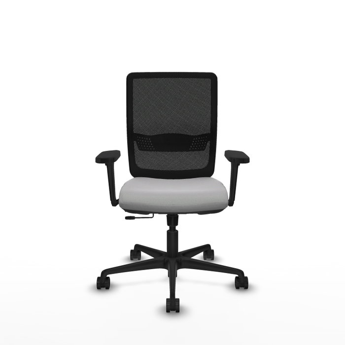 PIQUERAS Y CRESPO Silla de oficina Haches con mecanismo Sincro/Traslack Gris claro y Negro