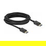DeLOCK Cable DisplayPort 2.0 10K 60 Hz 54 Gbps 1 m 10240x4320, Macho a Macho, 28 AWG, Blindaje Triple, Negro