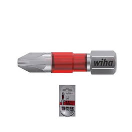 WIHA Caja 5 Puntas Atornillar Mango 1/4'' Torsion Uv Roja PZ29Mm Punta Atornill PZ1