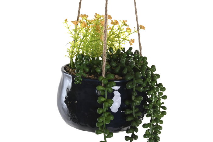 DKD Home Decor Planta de Cerámica Colgante 15x15x70 Surtida de 2 Colores DKD Home Decor Planta de Cerámica Colgante 15x15x70 Surtida de 2 Colores