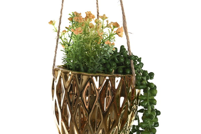DKD Home Decor Planta de Cerámica Colgante 15x15x70 Surtida de 2 Colores DKD Home Decor Planta de Cerámica Colgante 15x15x70 Surtida de 2 Colores