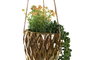 DKD Home Decor Planta de Cerámica Colgante 15x15x70 Surtida de 2 Colores
