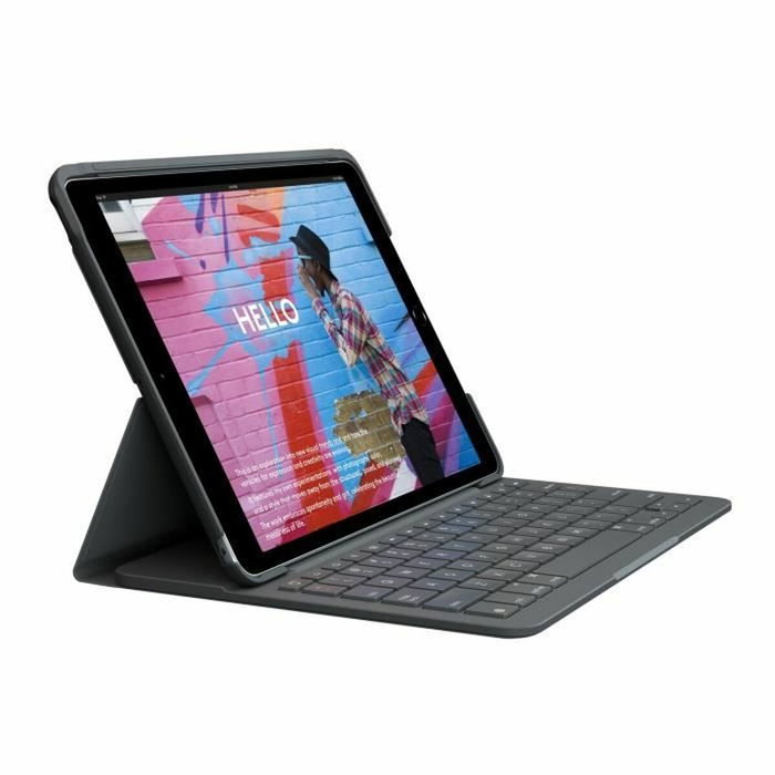 Funda para Tablet Logitech Slim Folio Grafito AZERTY Funda para Tablet Logitech Slim Folio Grafito AZERTY