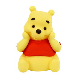 Enesco Disney Winnie the Pooh Lámpara Táctil con Silicona Suave y Alimentación USB para Luz Nocturna y Decoración