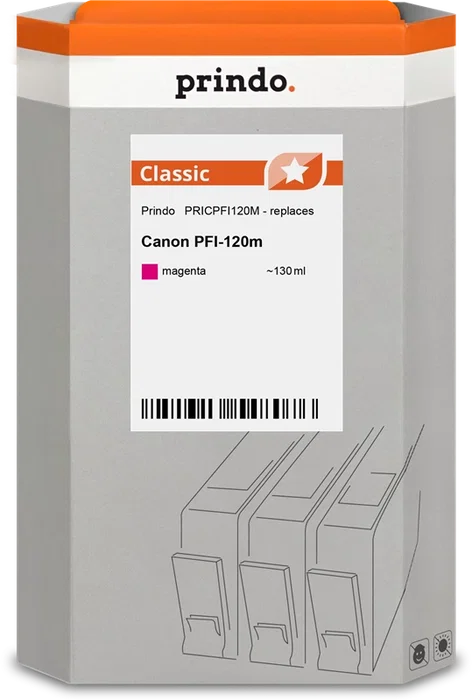Prindo PRICPFI120M Classic Cartucho de Tinta Magenta 130ml Prindo PRICPFI120M Classic Cartucho de Tinta Magenta 130ml