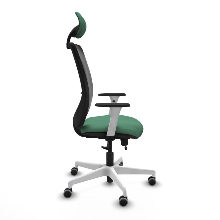 PIQUERAS Y CRESPO Silla de oficina Zulema Verde esmeralda y Negro PIQUERAS Y CRESPO Silla de oficina Zulema Verde esmeralda y Negro