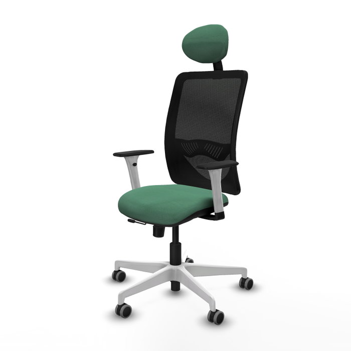 PIQUERAS Y CRESPO Silla de oficina Zulema Verde esmeralda y Negro PIQUERAS Y CRESPO Silla de oficina Zulema Verde esmeralda y Negro