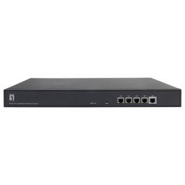 LevelOne WAC-2013 - Controlador WLAN para Hasta 256 Puntos de Acceso, 4 Puertos Gigabit LAN, Metal Negro