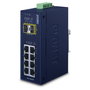 Planet IGS-1020TF Switch Ethernet Industrial de 8 Puertos Gigabit y 2 SFP