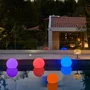 LUMISKY Bola de Luz Flotante LED Bobby C40 - Multicolor Regulable con Control Remoto - Carga por Inducción - Diámetro 40 cm