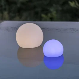 LUMISKY Bola de Luz Flotante LED Bobby C40 - Multicolor Regulable con Control Remoto - Carga por Inducción - Diámetro 40 cm