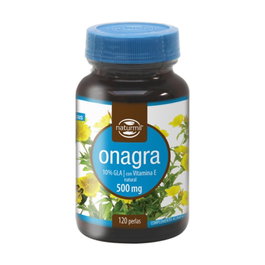Naturmil Onagra 500 mg con Vitamina E - 120 Cápsulas para Menopausia y Protección Celular