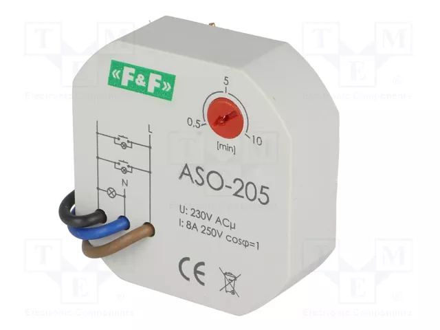 F&F Automata de escalera en caja de instalación 230VAC 16A