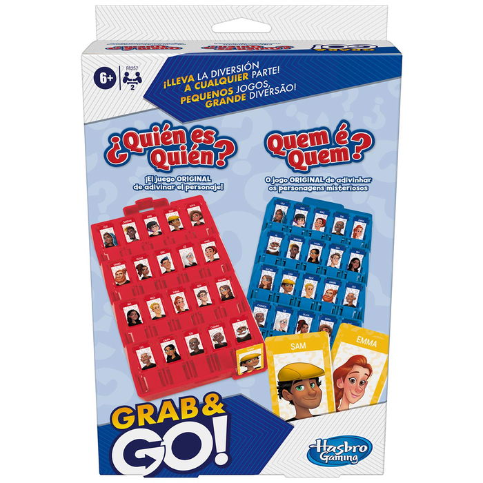 Hasbro Gaming ¿Quién Es Quién? Viaje F8257 Juego de Adivinanzas Compacto para Llevar