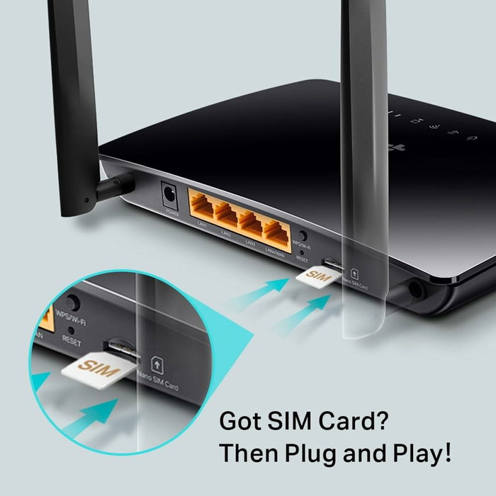 TP-Link Archer MR402 Router 4G LTE AC1200 Doble Banda Negro