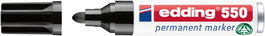 Marcador Permanente Edding 550 Conico Negro (Set de 10)