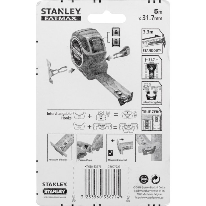 Stanley FatMax Pro Autolock Cinta Métrica 5 m / 32 mm