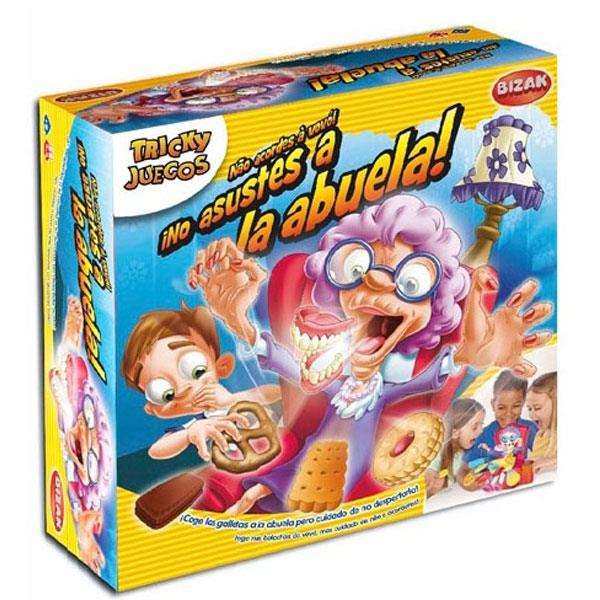 Bizak Juego No Asustes a la Abuela para Niños, Juego de Mesa Familiar con Figura Interactiva de Suspense y Acción