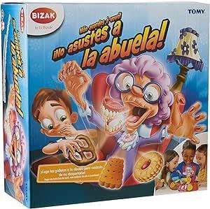 Bizak Juego No Asustes a la Abuela para Niños, Juego de Mesa Familiar con Figura Interactiva de Suspense y Acción