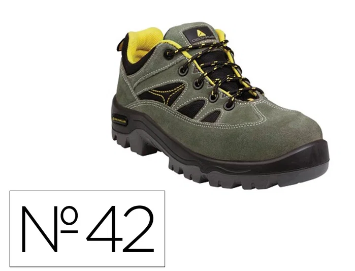 Deltaplus Trek Zapatos de seguridad de piel serraje, puntera y suela composite, talla 42 Deltaplus Trek Zapatos de seguridad de piel serraje, puntera y suela composite, talla 42