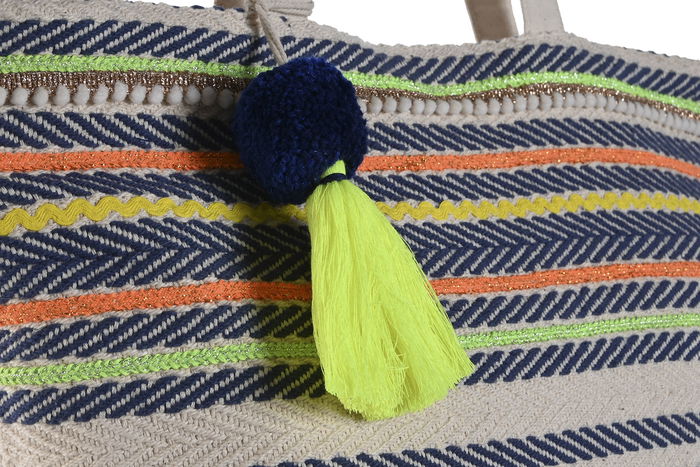 DKD Home Decor Bolso Atlantico Lima 45 x 70 x 9 cm Multicolor Algodon y Poliester