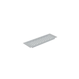 HERRAJES ALK Rejilla de ventilación para zócalo Aluminio Anodizado 225x70 Plata mate