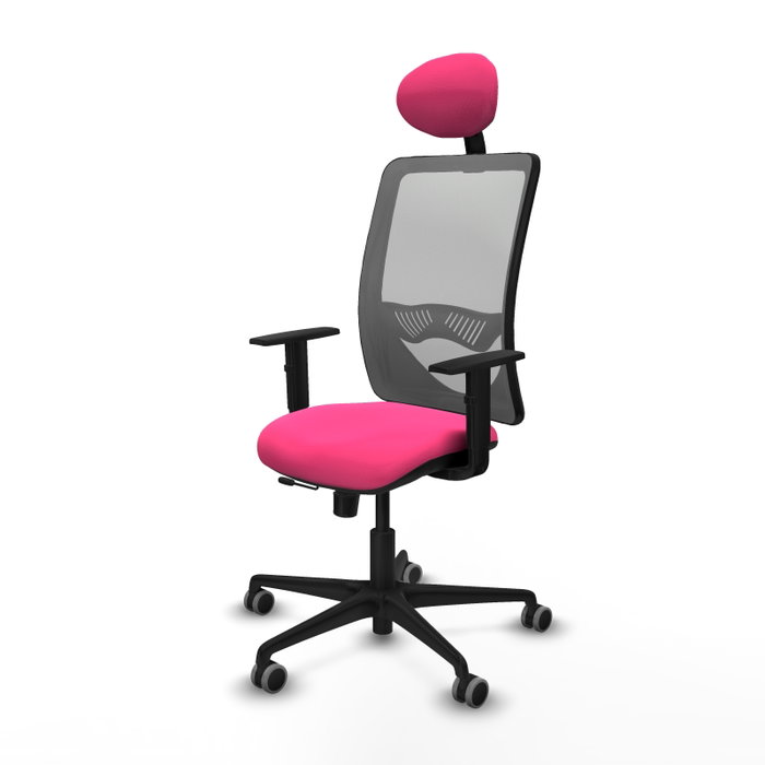 PIQUERAS Y CRESPO Silla de oficina Zulema Rosa y Gris PIQUERAS Y CRESPO Silla de oficina Zulema Rosa y Gris
