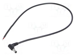 POS Cable de alimentación CC 0,5m DC 5,5/2,1 angular