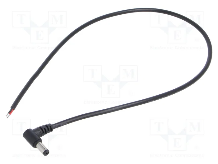 POS Cable de alimentación CC 0,5m DC 5,5/2,1 angular POS Cable de alimentación CC 0,5m DC 5,5/2,1 angular
