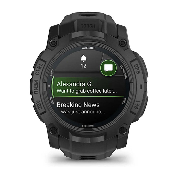 Garmin Instinct 3 Tactical Edition Amoled 50mm Multisport Smartwatch Negro
