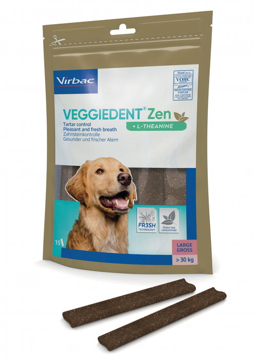 Virbac Veggiedent Zen L para perros >30 kg (15 unidades) Virbac Veggiedent Zen L para perros >30 kg (15 unidades)