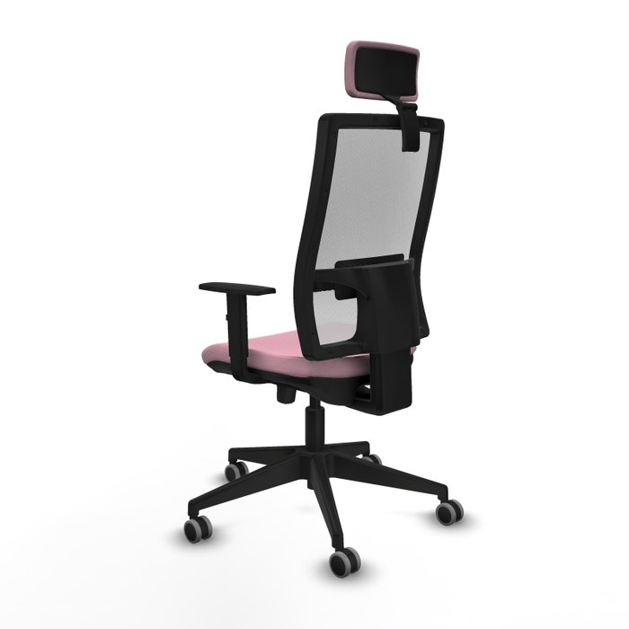PIQUERAS Y CRESPO Silla de oficina Horna Rosa y Blanco