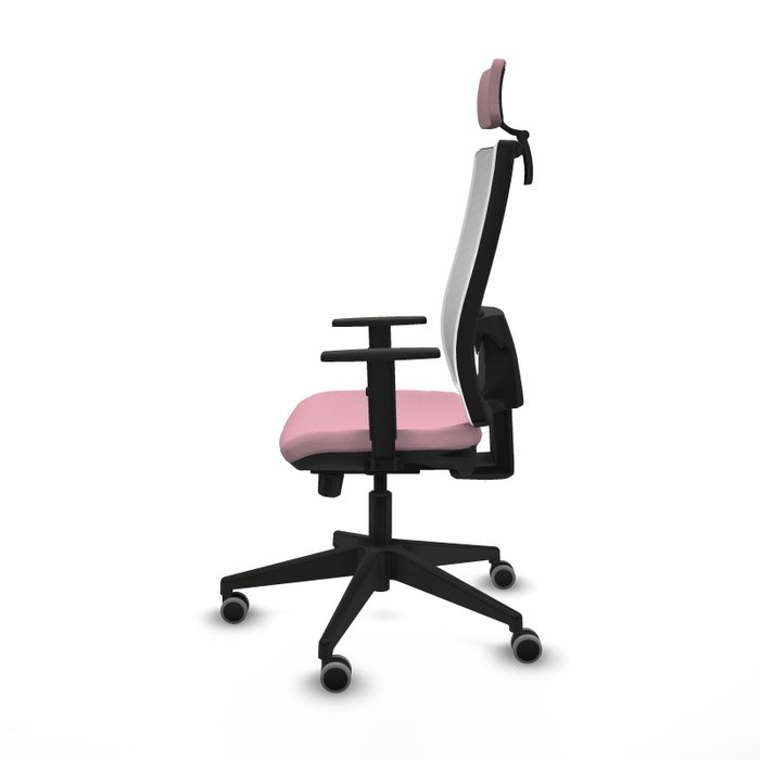 PIQUERAS Y CRESPO Silla de oficina Horna Rosa y Blanco