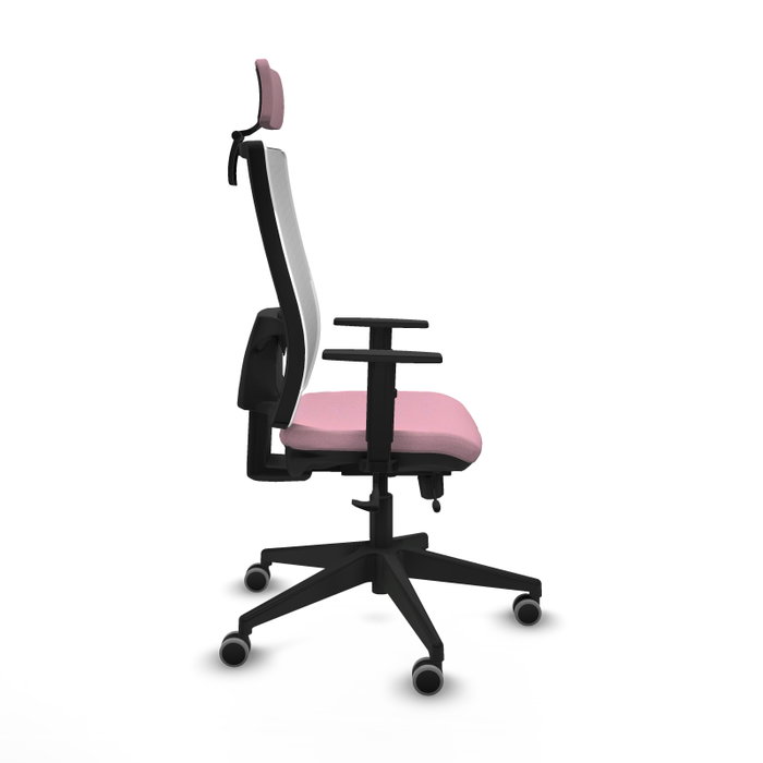 PIQUERAS Y CRESPO Silla de oficina Horna Rosa y Blanco