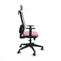 PIQUERAS Y CRESPO Silla de oficina Horna Rosa y Blanco
