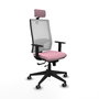 PIQUERAS Y CRESPO Silla de oficina Horna Rosa y Blanco