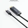 Nano Cable 10.15.5012 Cable USB-C a DisplayPort 8K 60Hz y carga USB-C PD 100W | 1.8 m | Negro | Compatible con Mac y Windows