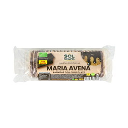 SOLNATURAL Galletas De Avena Maria Bañadas De Choco 245Gr Sg Ecológicas Sin Gluten Veganas Bio