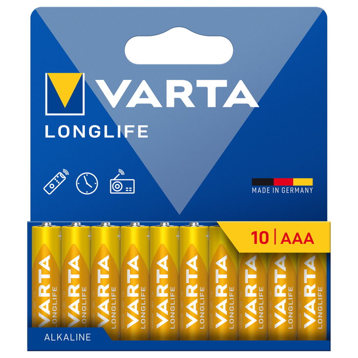 VARTA LONGLIFE AAA Pack de 10