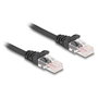 DeLOCK Cable de red RJ45 Cat.5e en espiral de 1 m, Negro