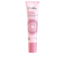 MELVITA Source de Roses Gel Fresco Contorno de Ojos 15 ml - Anti Ojeras y Bolsas - Certificado Orgánico - Hidratación Intensa