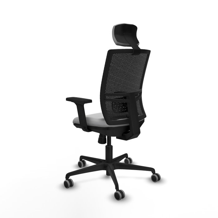 PIQUERAS Y CRESPO Silla de oficina Yunquera con mecanismo Sincro, Gris claro y Negro PIQUERAS Y CRESPO Silla de oficina Yunquera con mecanismo Sincro, Gris claro y Negro